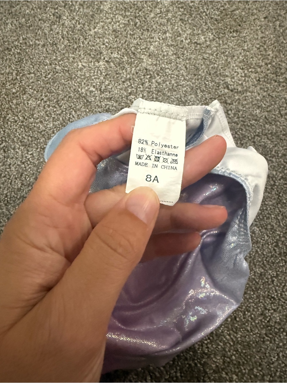 Girls Blue to Pink Ombre Sparkle Gymnastics Leotard Sz CL - Picture 5 of 5